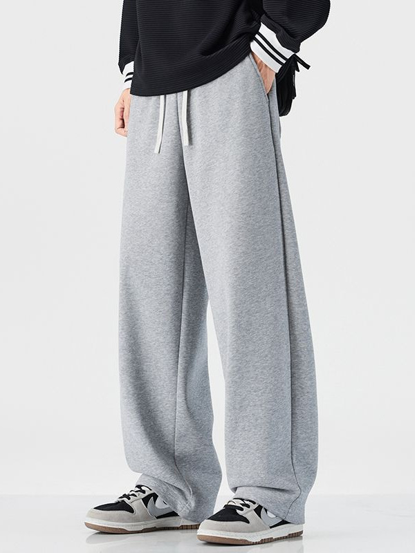 Mingge | 2025 Autumn New Loose Wide-Leg Casual Pants Men's Japanese Style Solid Color Simple Versatile Jogger Sweatpants