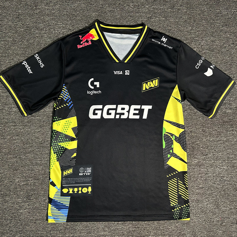 2026Navi Team Csgo Team Uniform S1Mple Same Style Clothing B1T Esports Cs2 Merchandise Quick-Drying Short-Sleeve T-Shirt