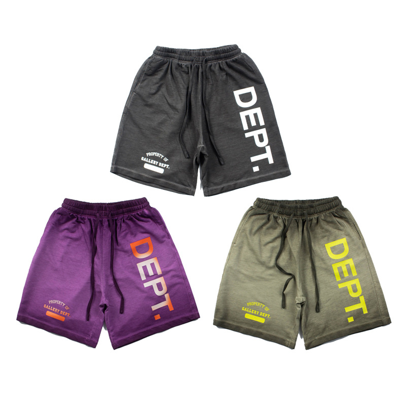 2026 Cross-Border American High Street Retro Hip-Hop Street Style Tie-Dye Washed Vintage Loose-Fitting Five-Point Beach Shorts