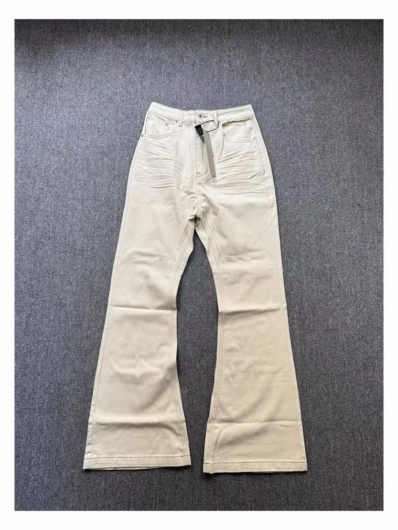 Flared Jeans Beige