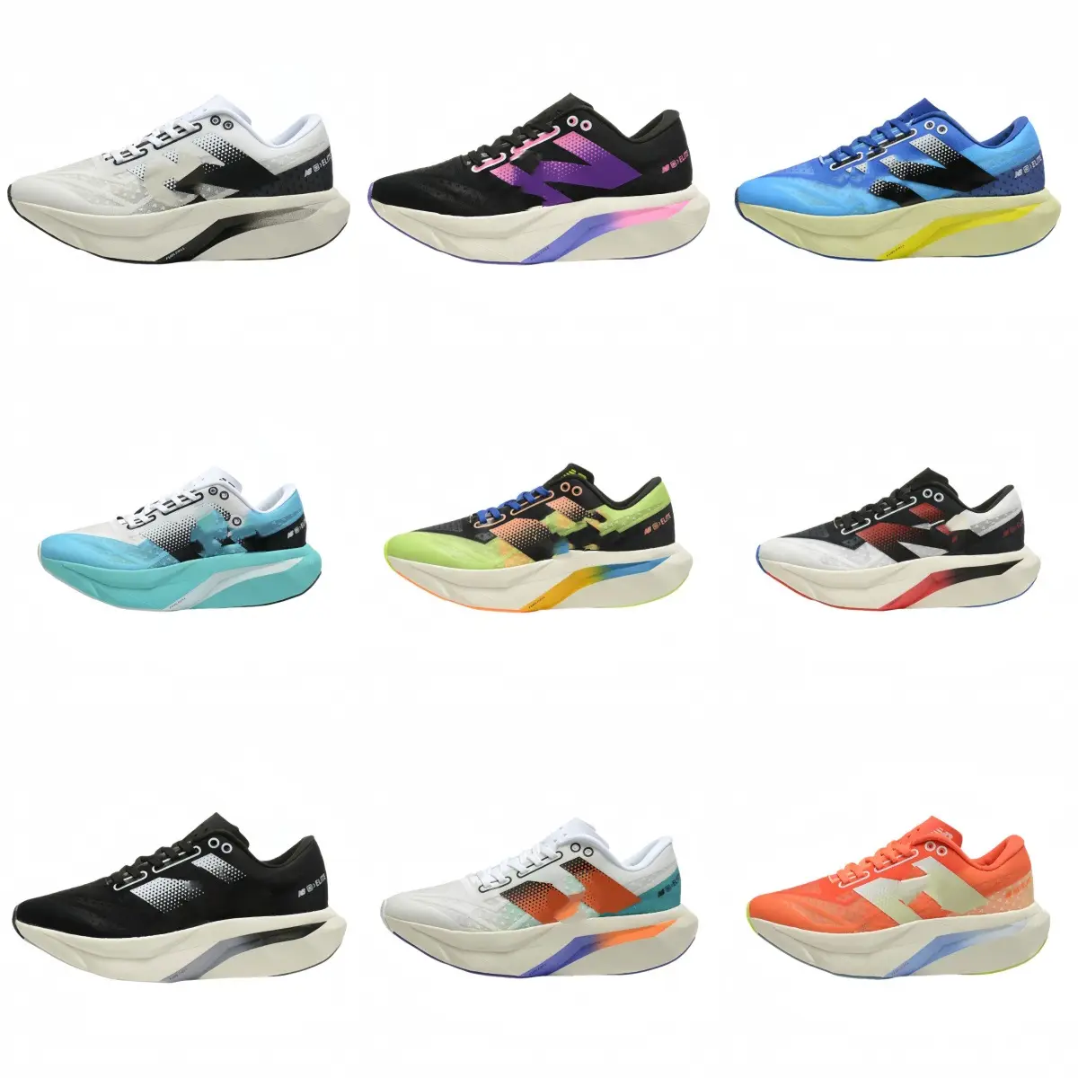 Putian Shoes N-Shaped V4 Breathable Racing Running Men and Women Couples Rebound Lightweight Cushioning Marathon Sports Shoes Wholesale