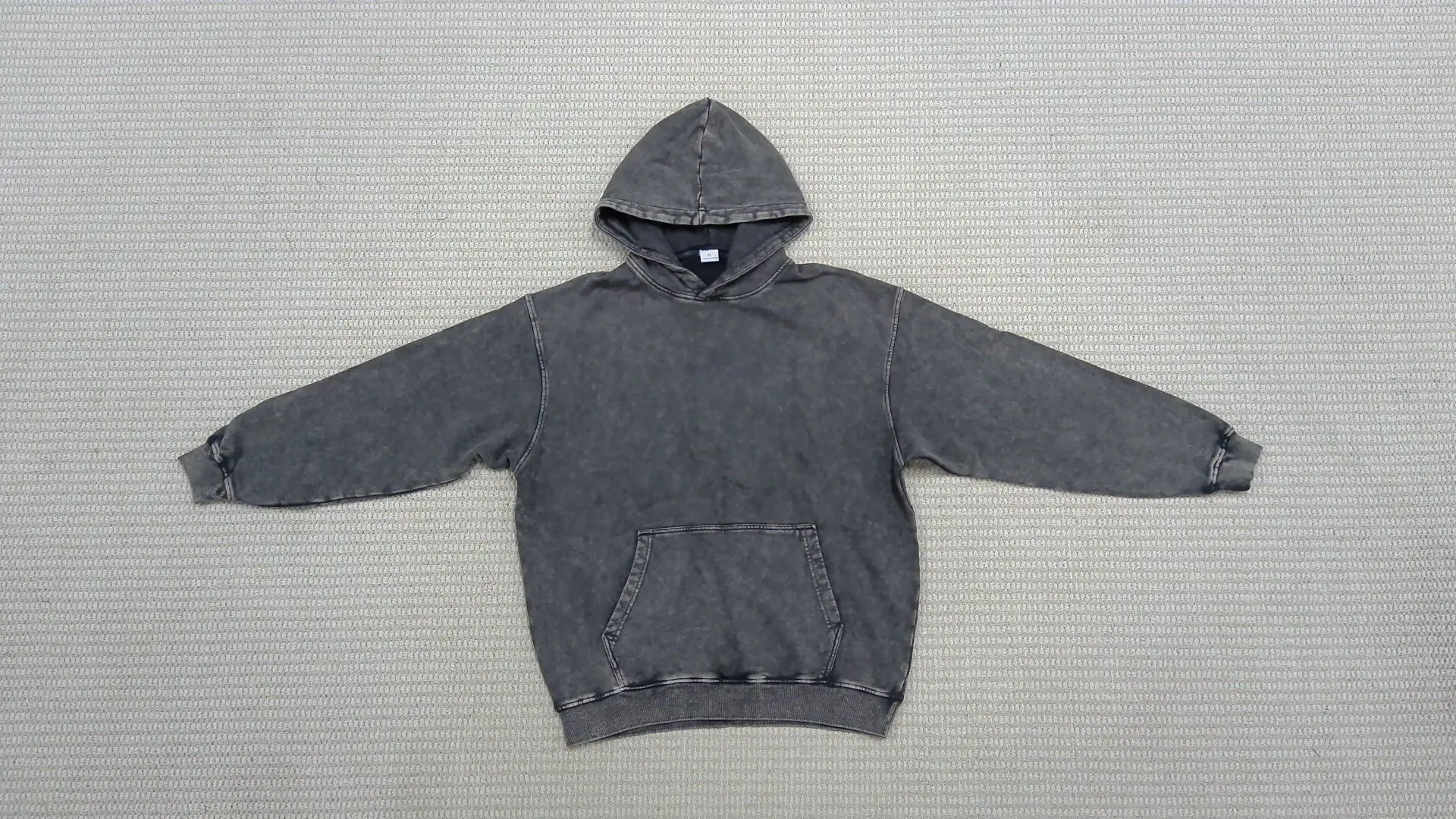 Artie Men's Clothing | Heavy Weight 420g Retro Batik Distressed Hooded Sweatshirt Loose Washed Men's Trendy Brand New Sweatshirt