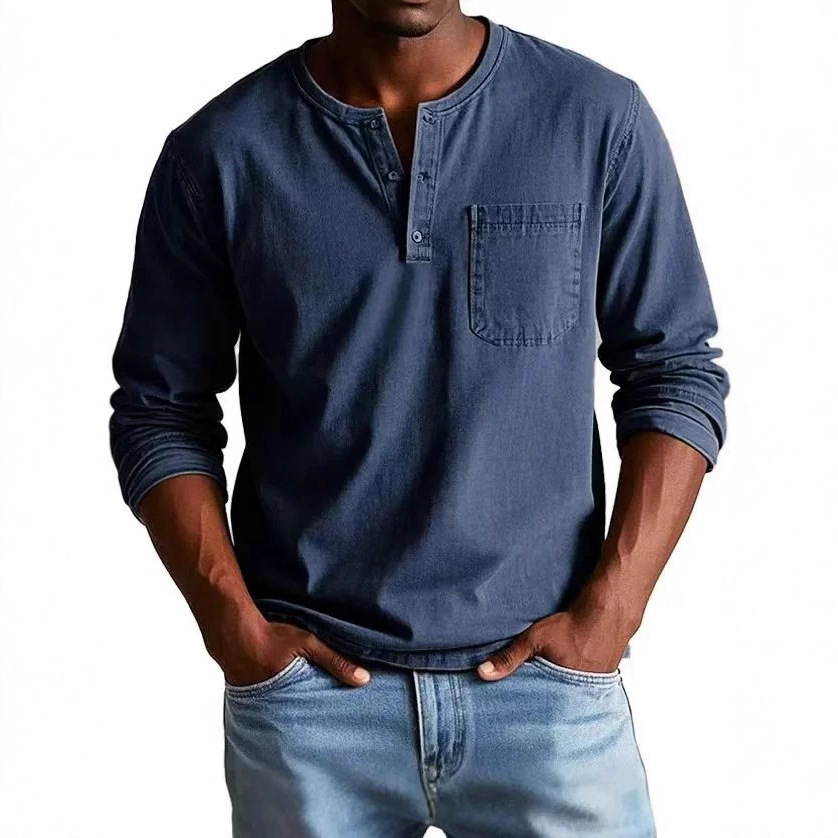 2026 Cross-Border Amazon Independent Site Men's Polyester-Cotton Casual Versatile Short-Sleeve Button-Down Collared Shirt Polo Shirt for Men