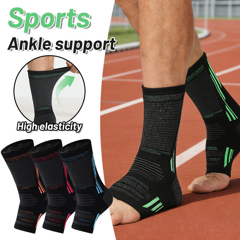 Sports Knitted Ankle Protection Running Fitness Sports Pressurized Breathable Ankle Protection Silicone Anti-slip Elastic Ankle Protection Cover