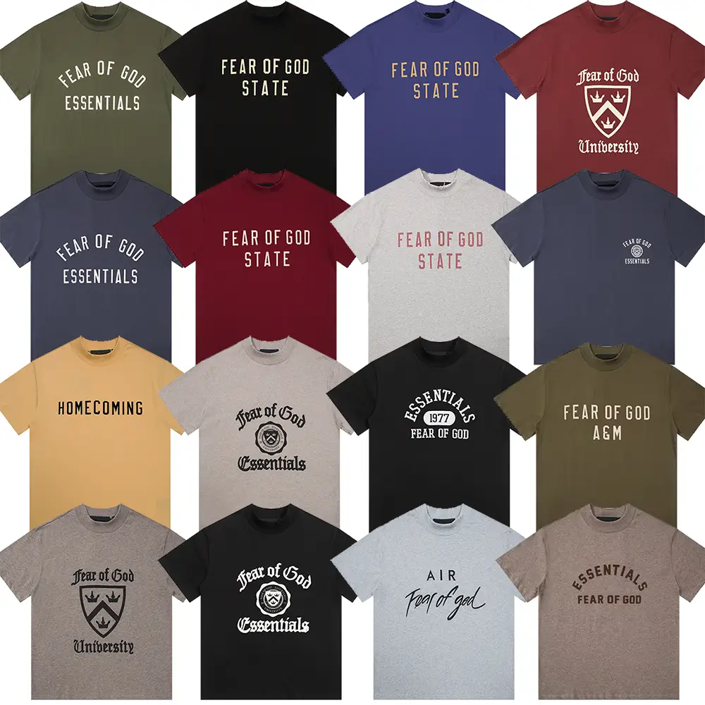 FOG compound line American tide summer letters printed loose casual short-sleeved T-shirt men and women