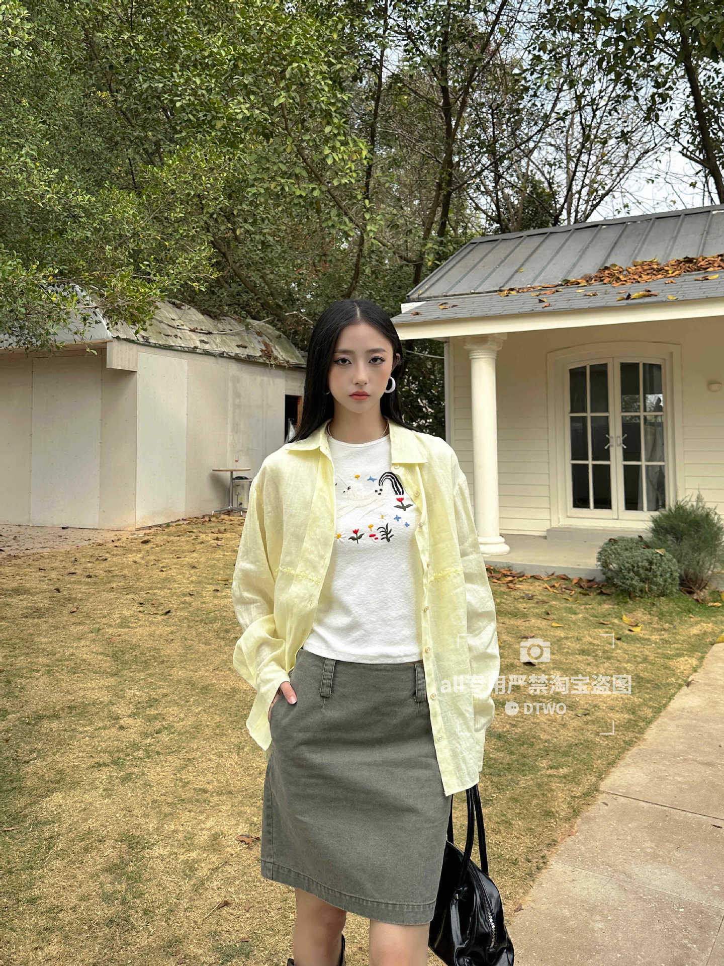 Dtwo Spring and Summer New Original Design Women's Wholesale Linen Long-Sleeve Shirt 6115056