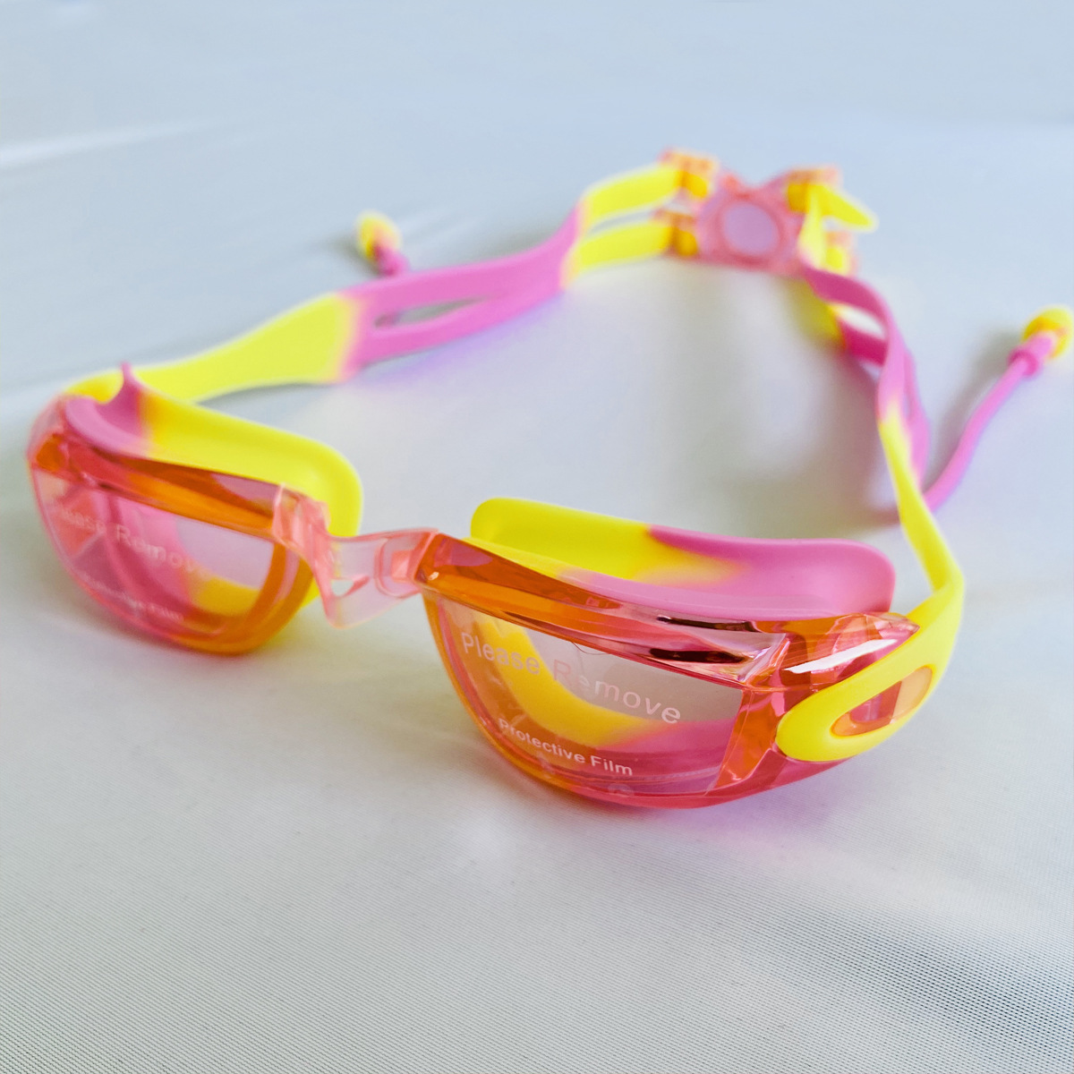 Children's Goggles Boys and Girls Learn to Swim Glasses Waterproof Anti-fog Electroplating Colorful Large Frame Cute New Goggles
