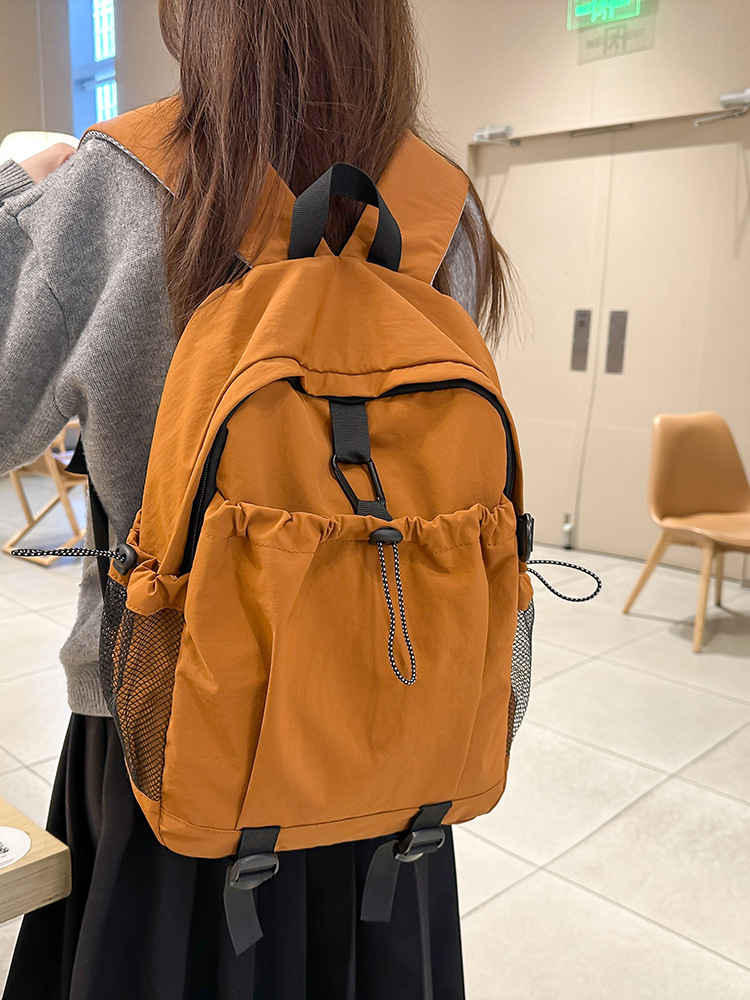 Water-repellent Nylon Cloth Backpack Women's Lightweight Large Capacity Travel Backpack Chaozhou Tongqin 16-inch Computer Backpack
