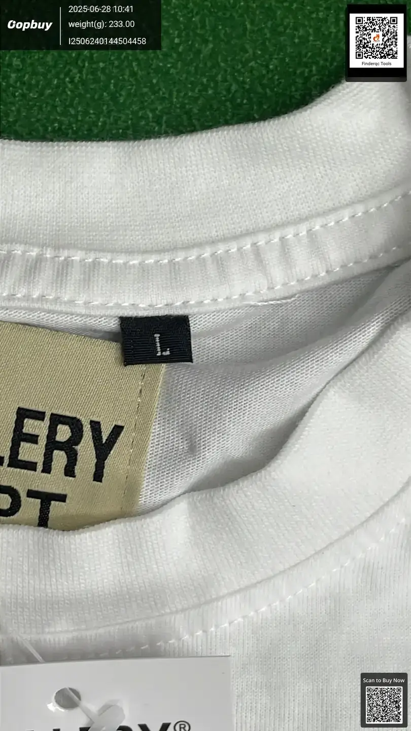 GALLERY DEPT TIDE splash ink small logo letter print short sleeve casual loose color T-shirt top summer