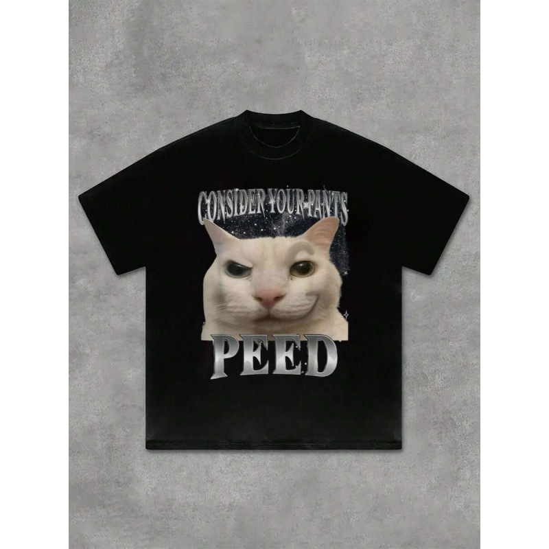 Specially Designed for Cross-Border Sales, Pure Cotton 1Pcs Cat Consider Your Pants Ual Men Plus Size t