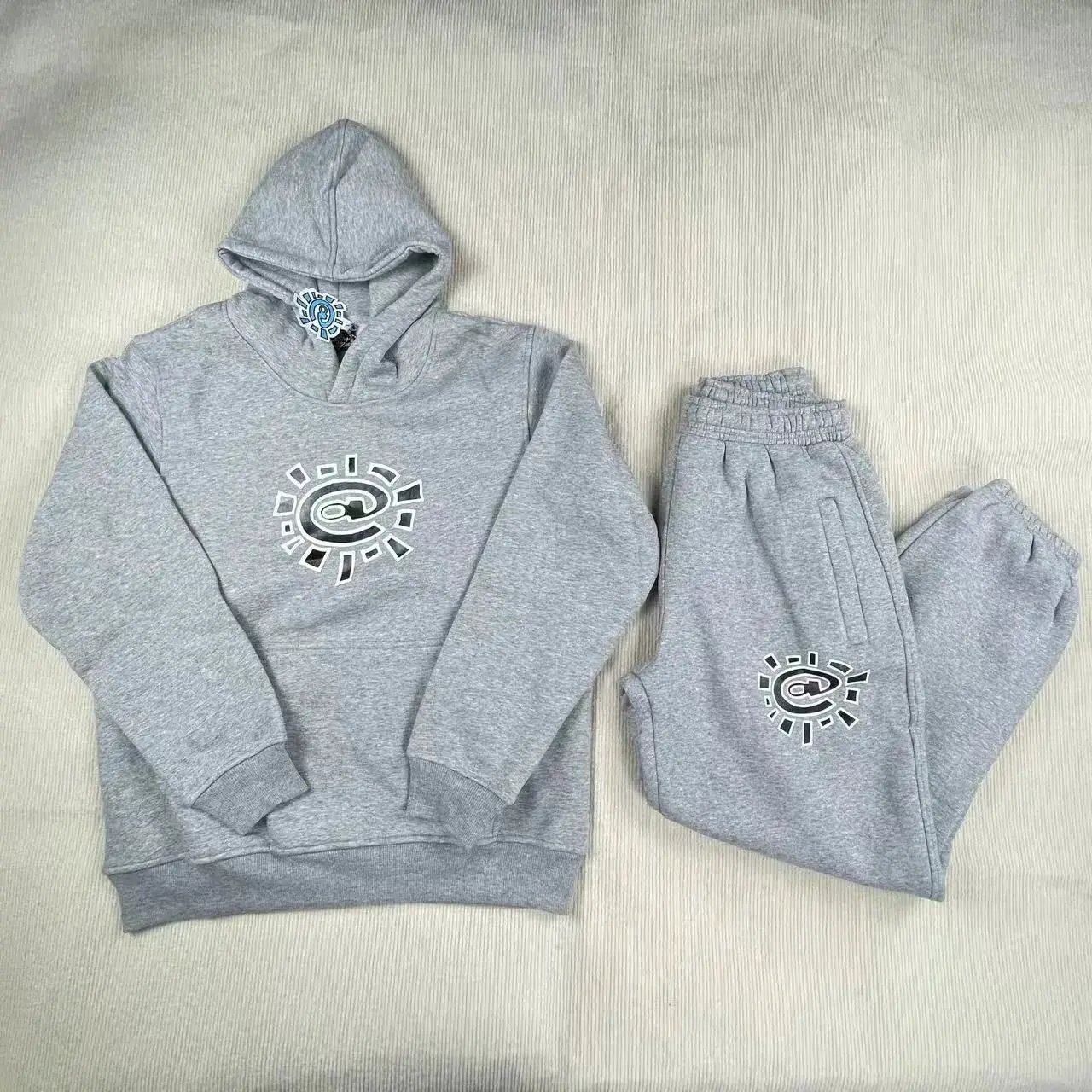 A-D-WYSD Premium Streetwear Fall/Winter Fleece-Lined Hoodie &amp; Tapered Jogger Sweatpants Set – Unisex