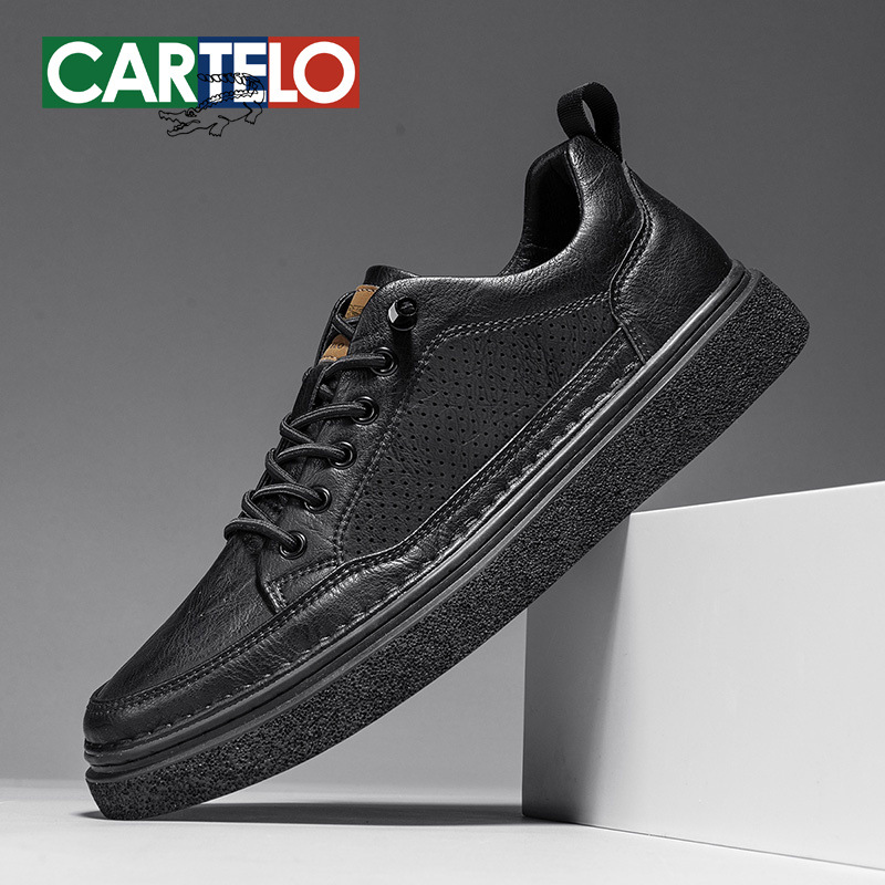 Cardile Crocodile Slip-on 2025 New Breathable Hollow Out Men's Shoes Spring Casual Sports Low-top Trendy Sneakers
