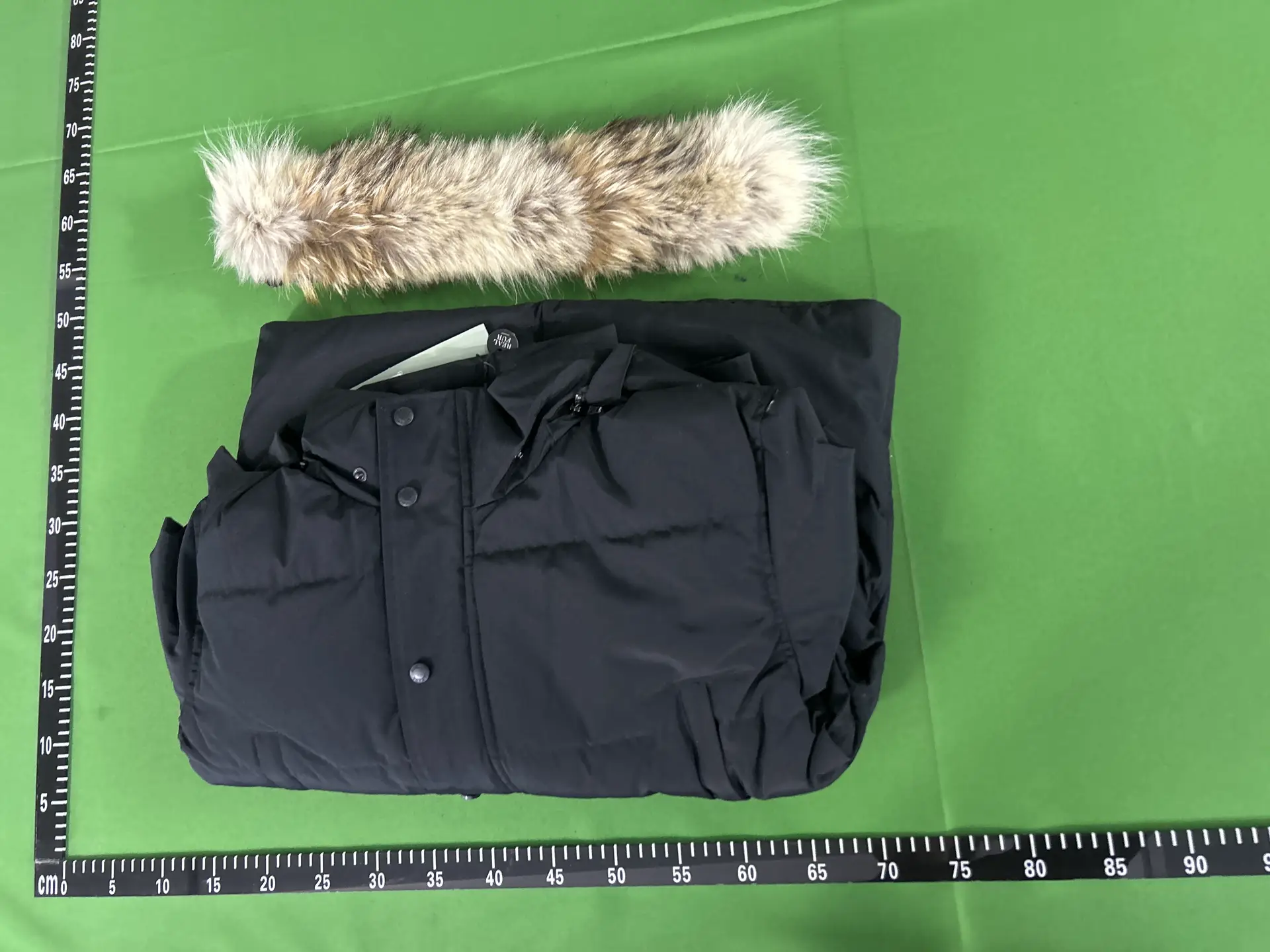 Canada Goose Black Down Parka with Fur Trim