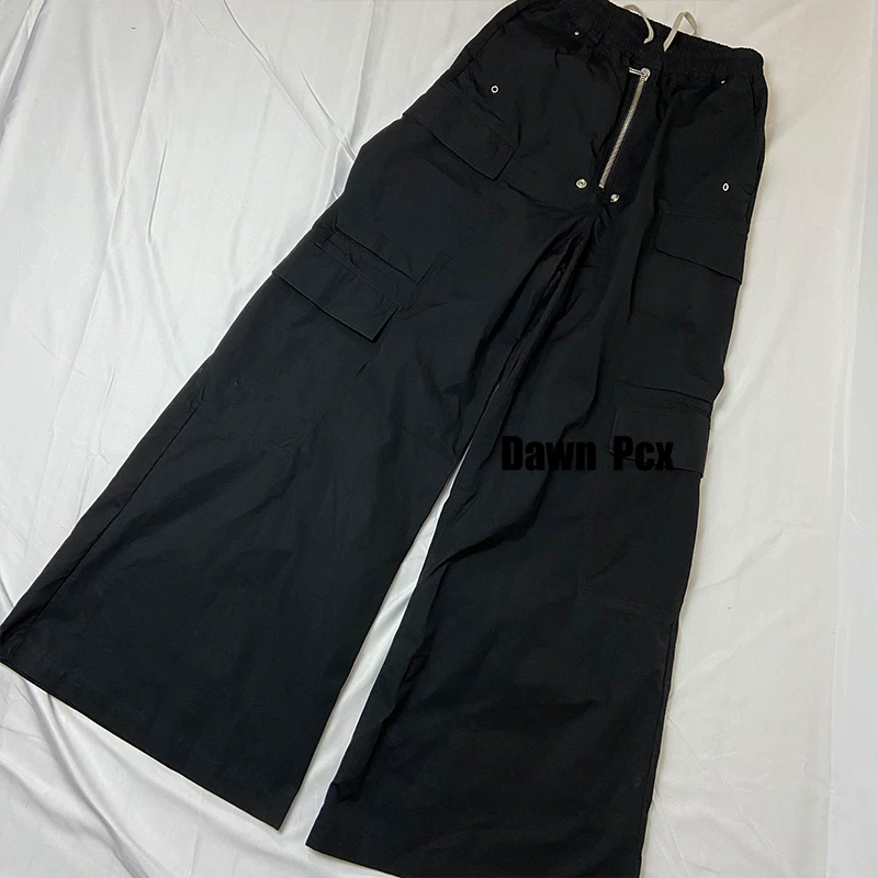 Differentiate from the market RO23SS new Cargo multi pocket workwear, floor mopping, elastic waistband, flared casual wide pants