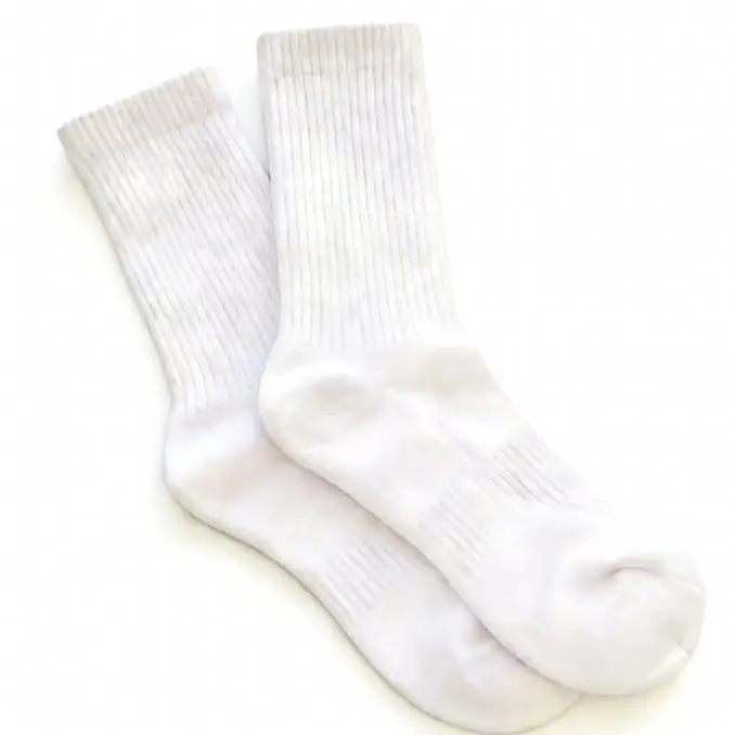 Side Edge with Small Brown Pattern, Bottom with String Pattern, Five-Color Long Socks 55020131
