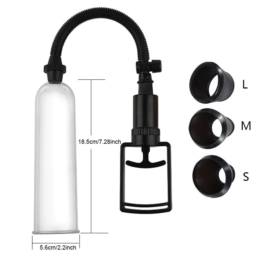 Male Penis Stretcher Exerciser Pull Rod Negative Pressure Vacuum Air Pump Masturbation Training Aircraft Cup Adult Products