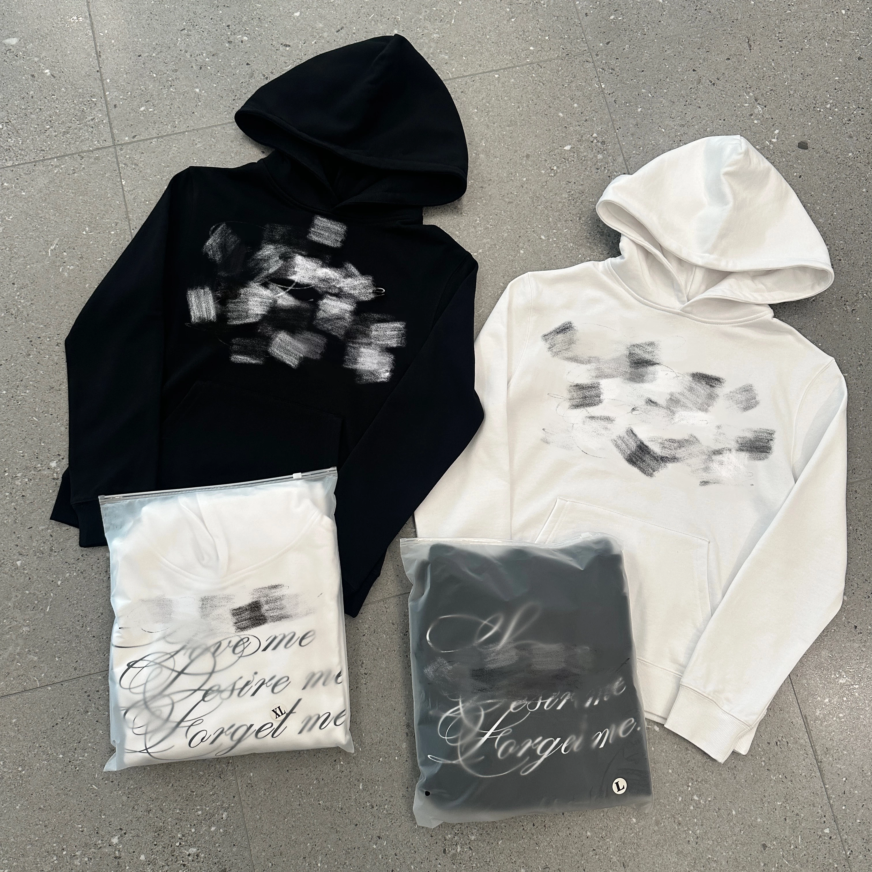 FR005 Forgot Me Hoodie Foto QC de TAOBAO na Qualit.ly