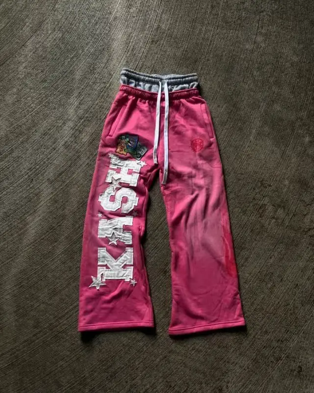 KISH wide leg sweatpants pink