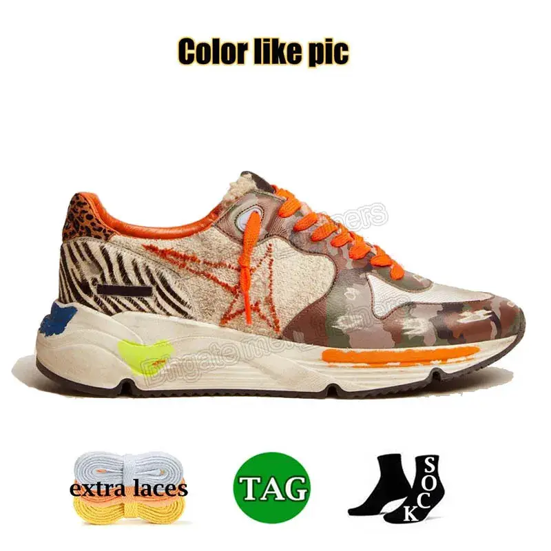 In-Stock 25 Couple Distressed Star Small Dirty Shoes Women's Horsehair Leopard Print Sequin Dad Shoes Height-Increasing Casual Sneakers