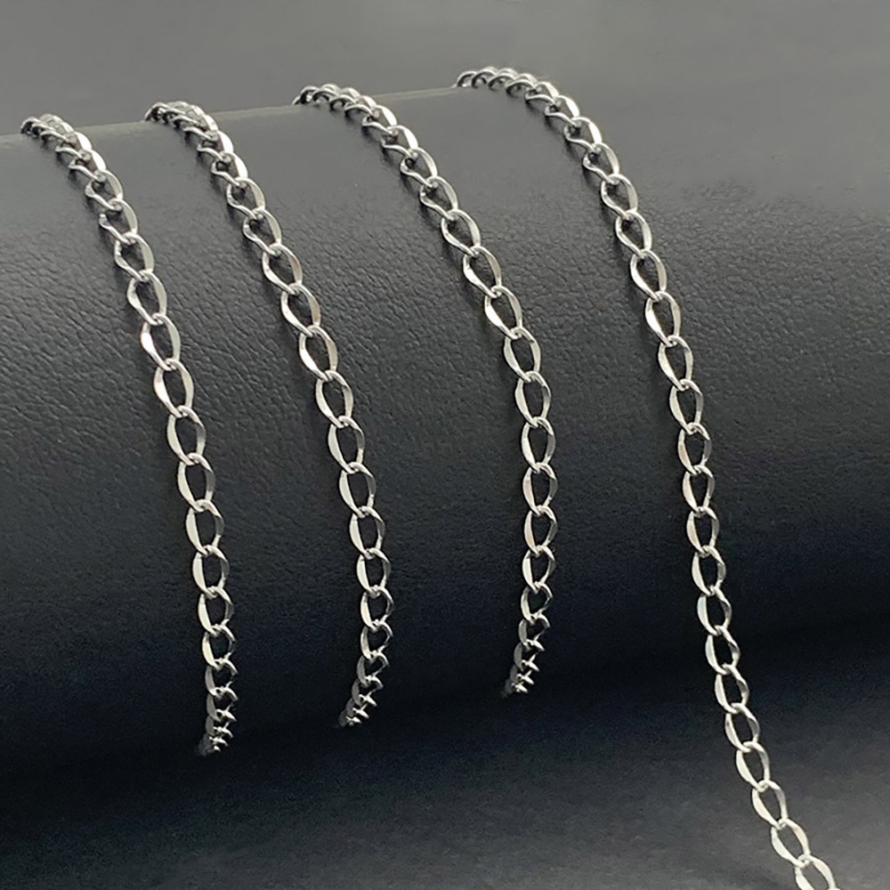 Stainless steel calender chain DIY necklace bracelet tassel chain personalized fashion chain personalized splicing thin chain spot