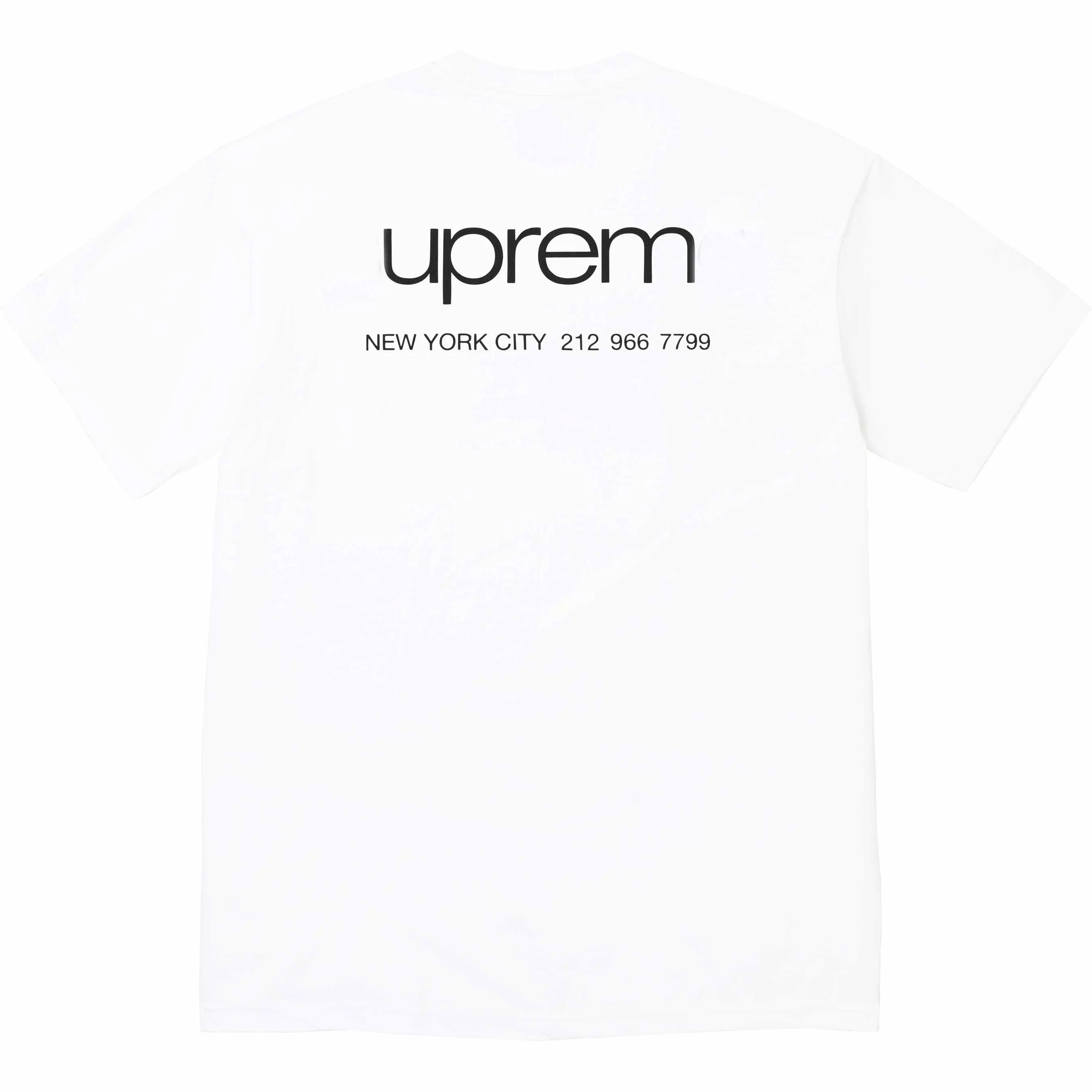 FW23 NYC TEE store information New York City logo letter round neck short sleeved T-shirt for men and women