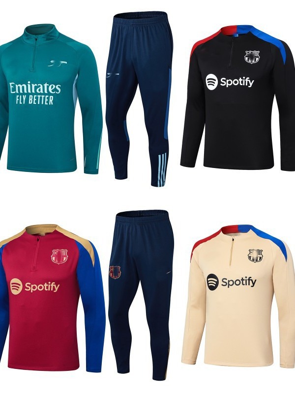 24-25 Paris Marseille Barcelona Arsenal Atletico Madrid Real Madrid Football Training Suit suit Long Sleeve Appearance Football Suit QC-foto från 1688 på Qualit.ly