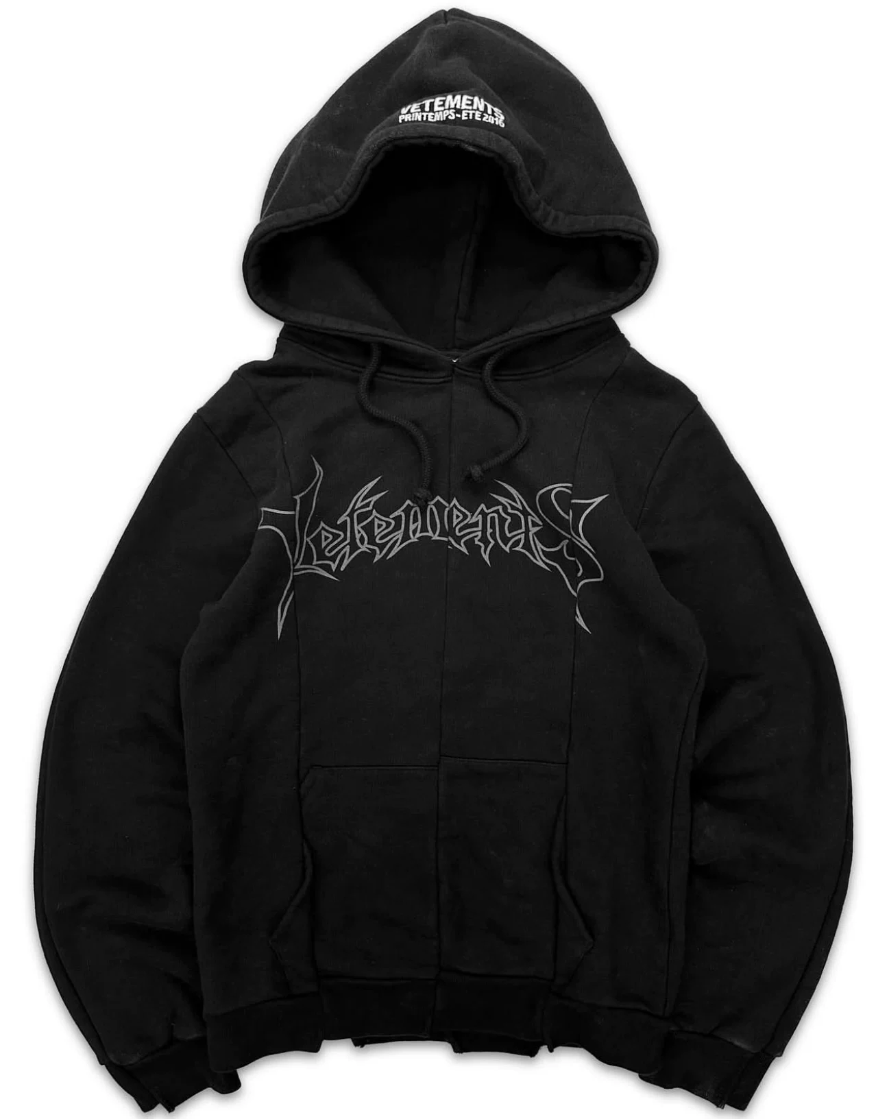 In Stock Vtm 16 Og Metal Logo Reconstructed Hoodie Metal Deconstructed Sweatshirt