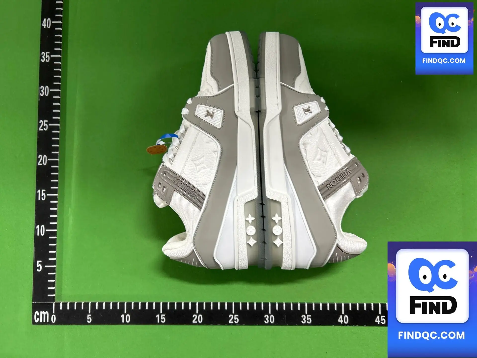 Louis Vuitton LV Trainer White Grey