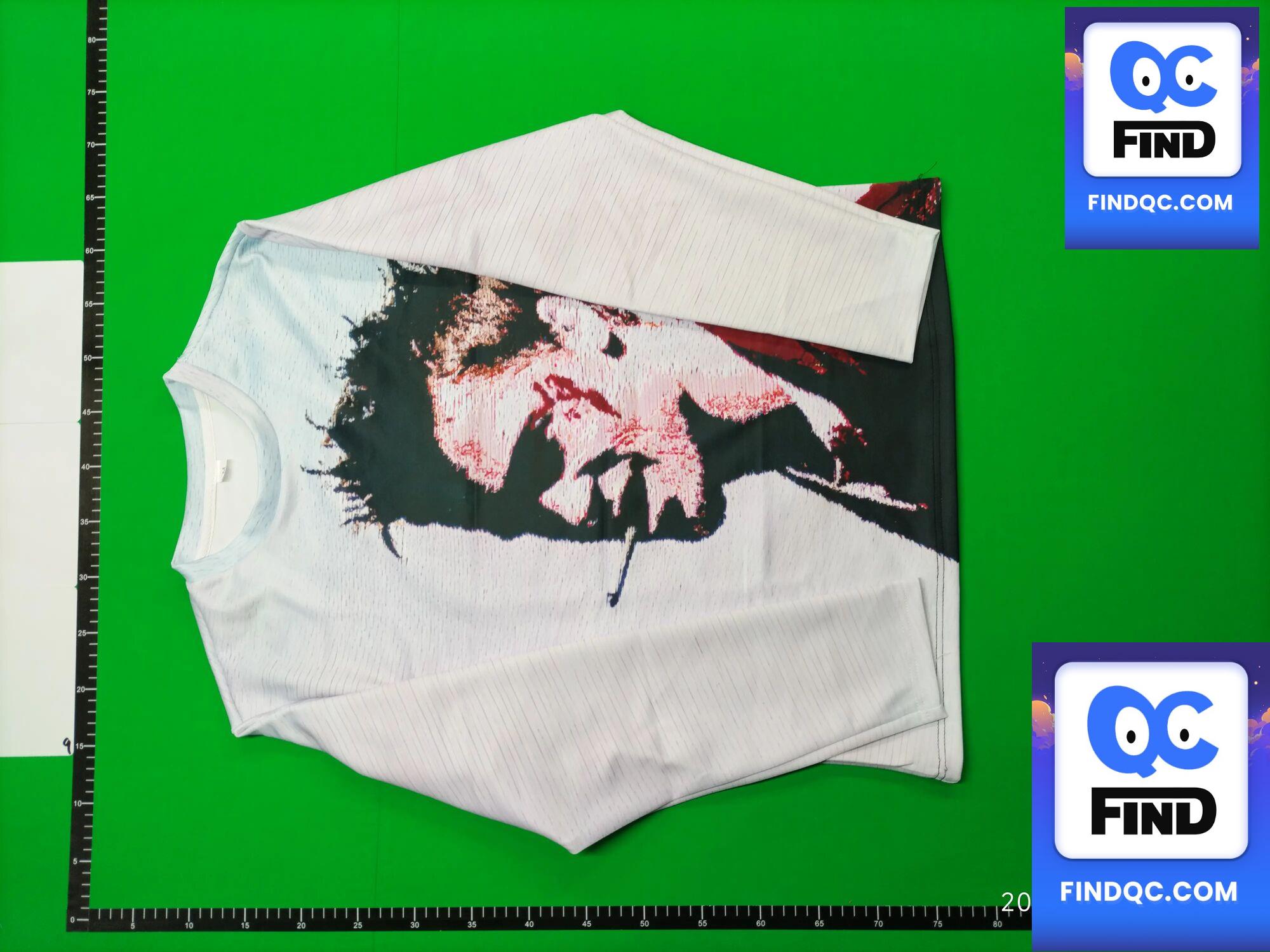 Digital Graphic Oversized Crewneck Long Sleeves for Men and Women QC