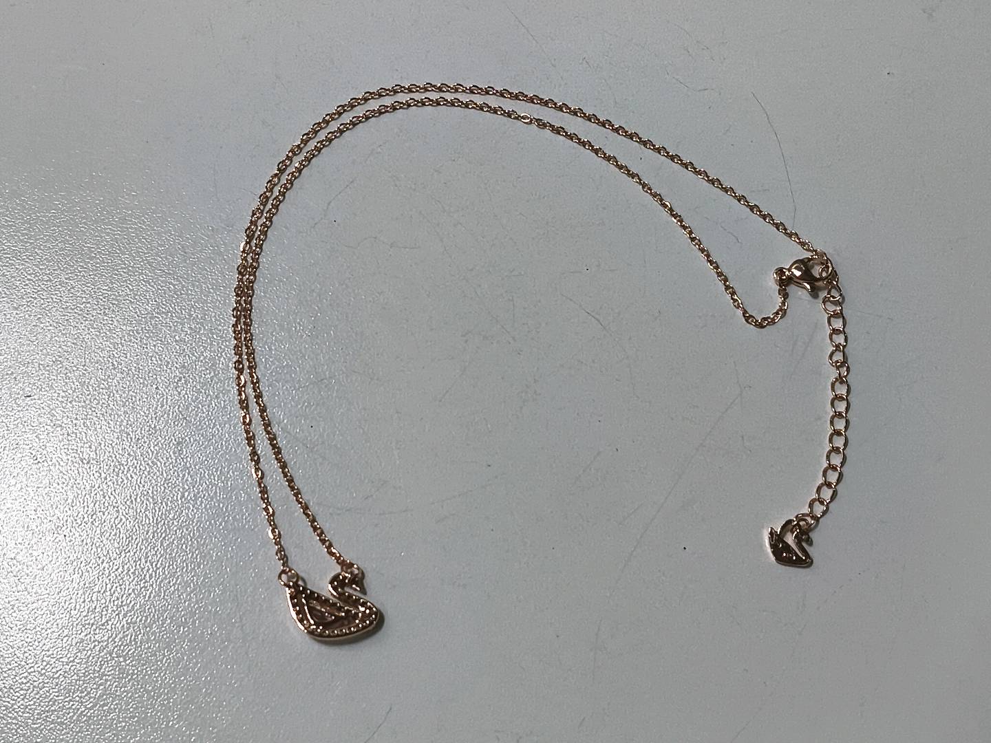 Swarovski Crystal Swan Necklace QC