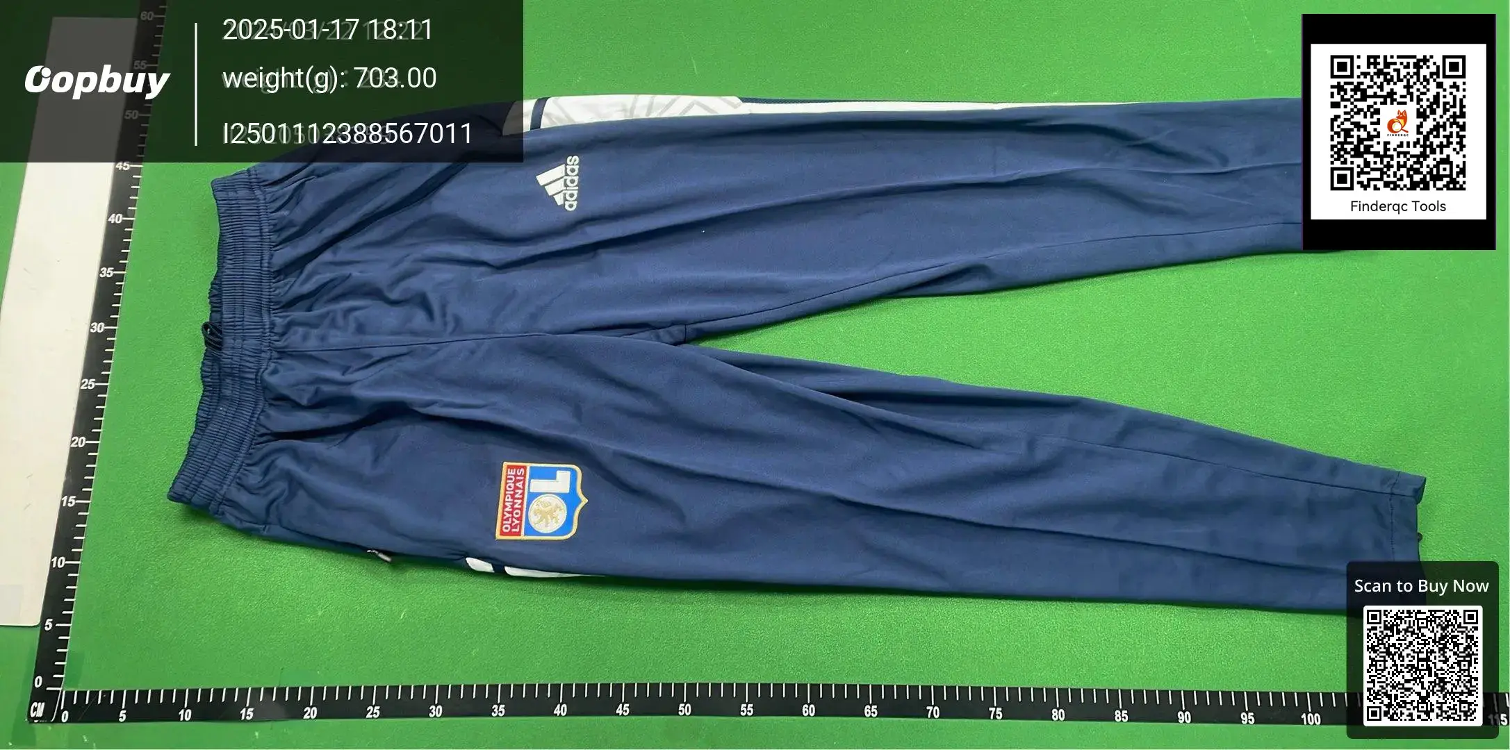 Adidas Olympique Lyonnais Track Pants Navy