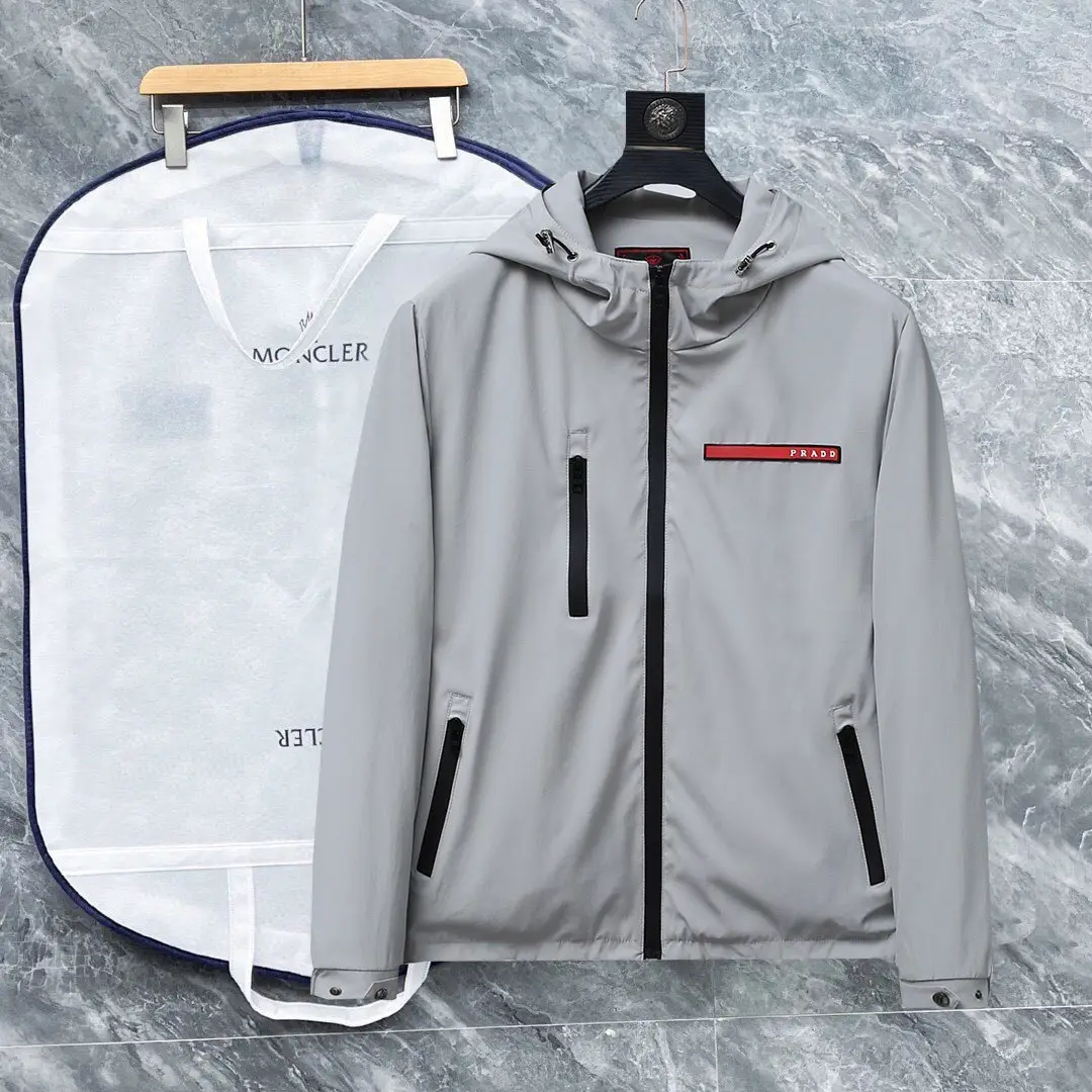 Correct version of the 24 autumn and winter prapu family triangle label BLCG collar colorblocking jacket jacket men's casual jacket