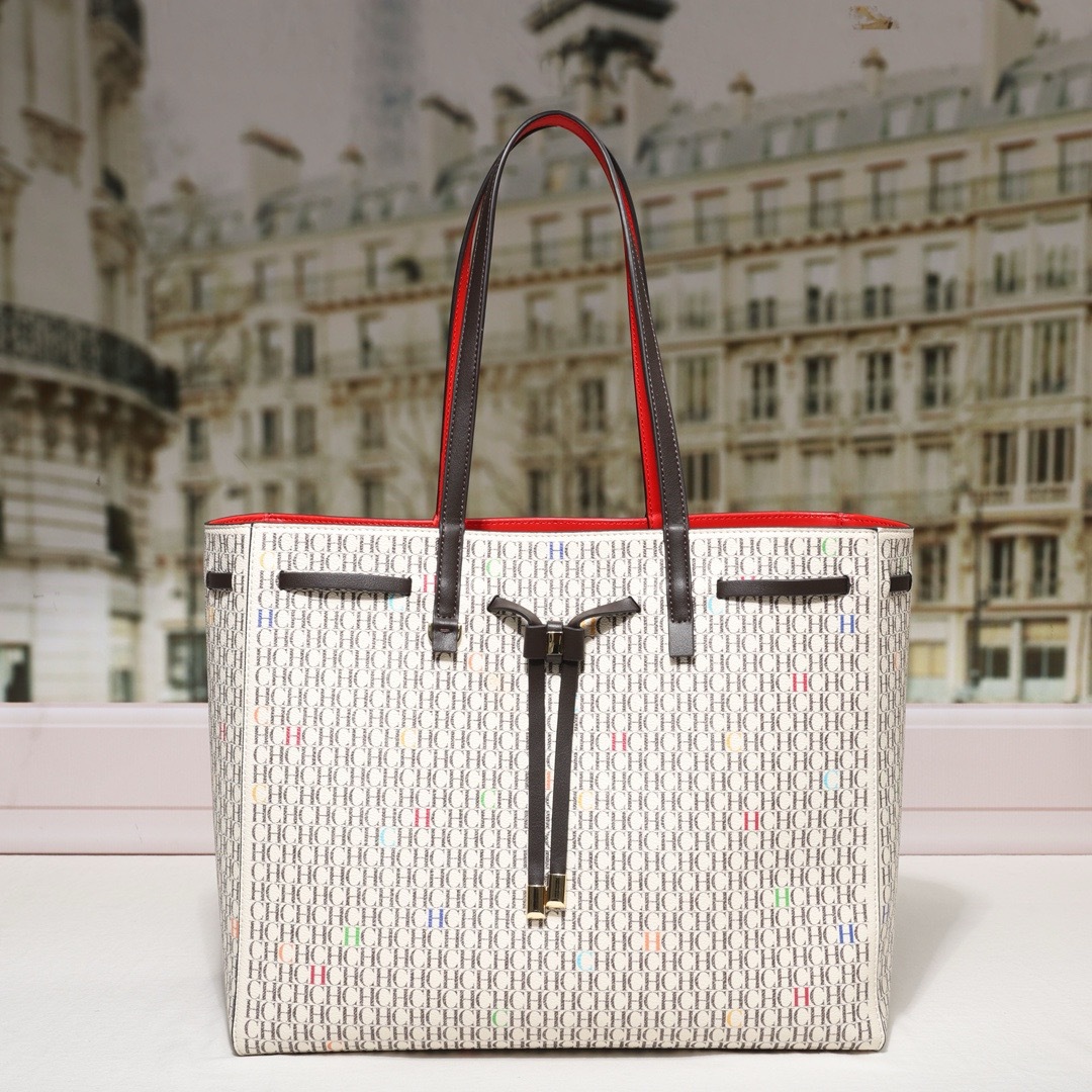 Cross-border New CHHC Tote Bag Classic Drawstring Design Handbag Letter Print Shoulder Bag Women's Handbag QC 写真 1688 Qualit.ly