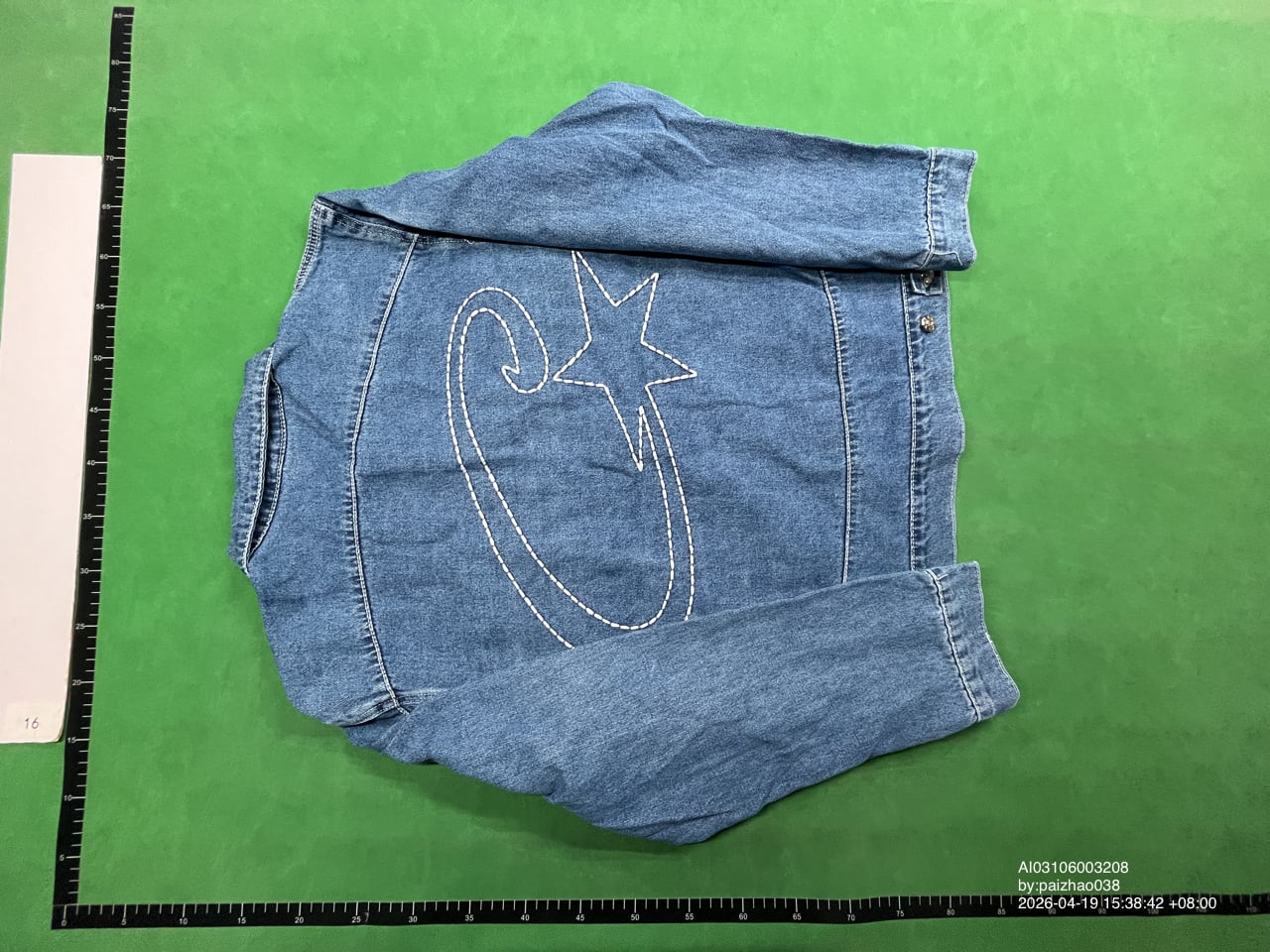 Denim Genes Star Embroidery Shorts QC