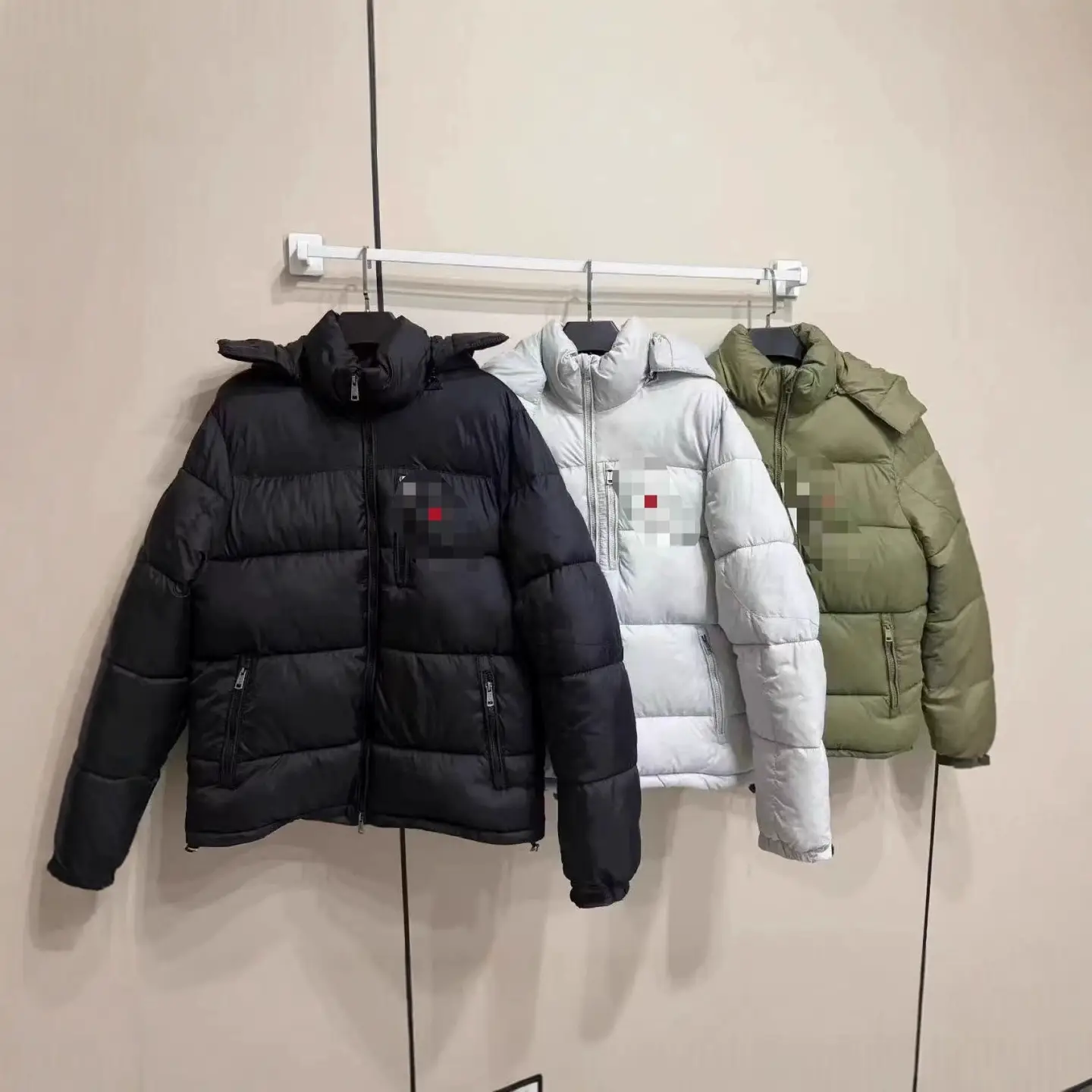 Cross-Border Correct Version of Laffy Pony Embroidery Men's and Women's Hooded Thickened Windproof, Waterproof and Warm Cotton Jacket
