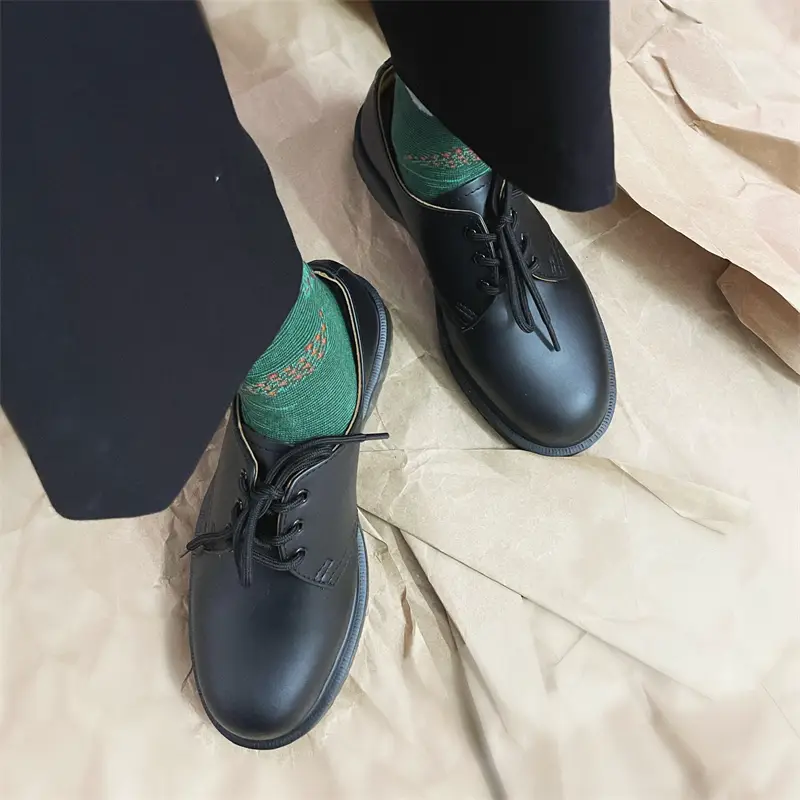Cost-Effective 36-46) Dr.Martens 8249 Low-Top 3-Hole 1461 Casual Work Clothing Leather Shoes Black 10928001