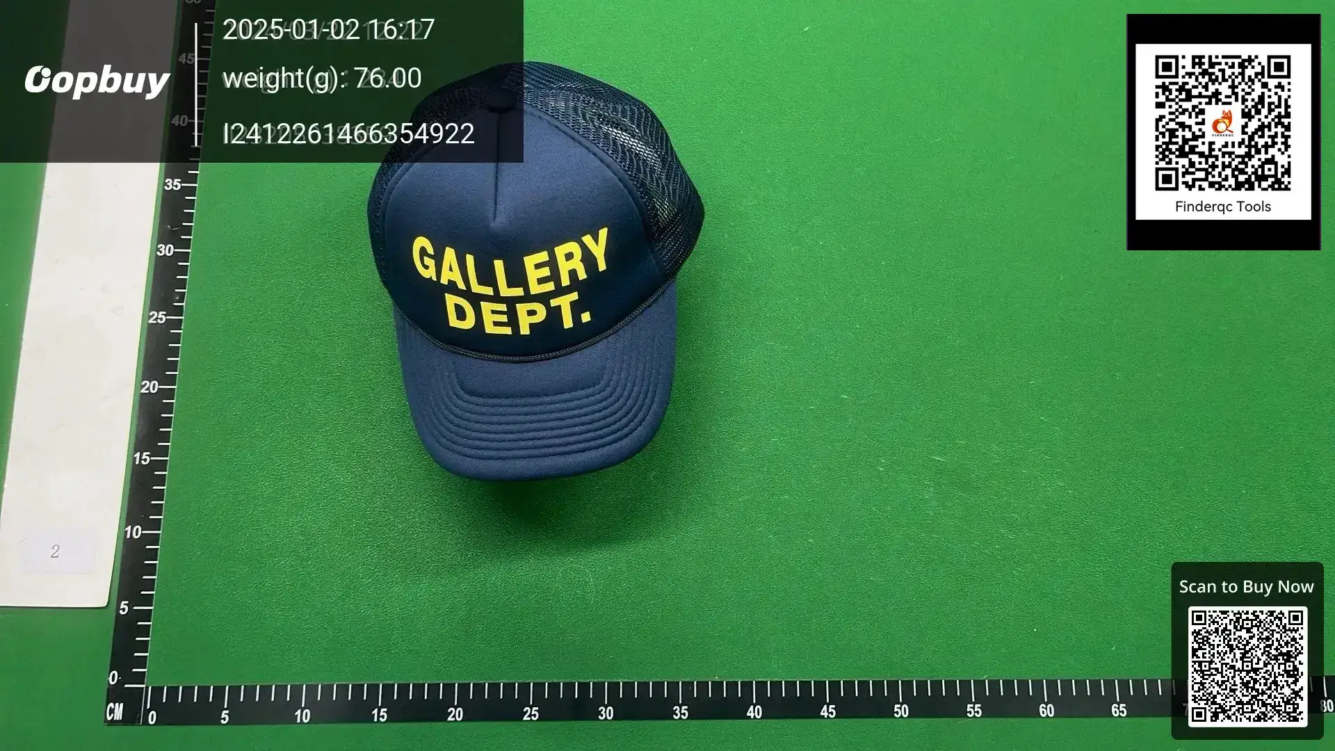 American fashion brand hat GALLERY DEPT. Logo Trucker Cap men and women sunshade cargo Cap summer