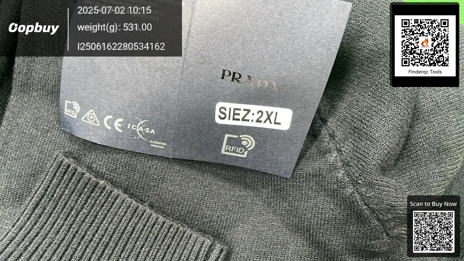1.1 Correct Version Miu Autumn and Winter New Pra Pujia Classic Logo Jacquard Cashmere Blended Sweater for Men and Women