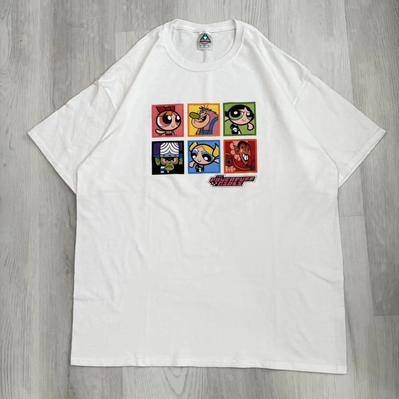 Who Care Retro Encyclopedia the Powerpuff Girls Powerpuff Girls Simple Short-Sleeved T-Shirt