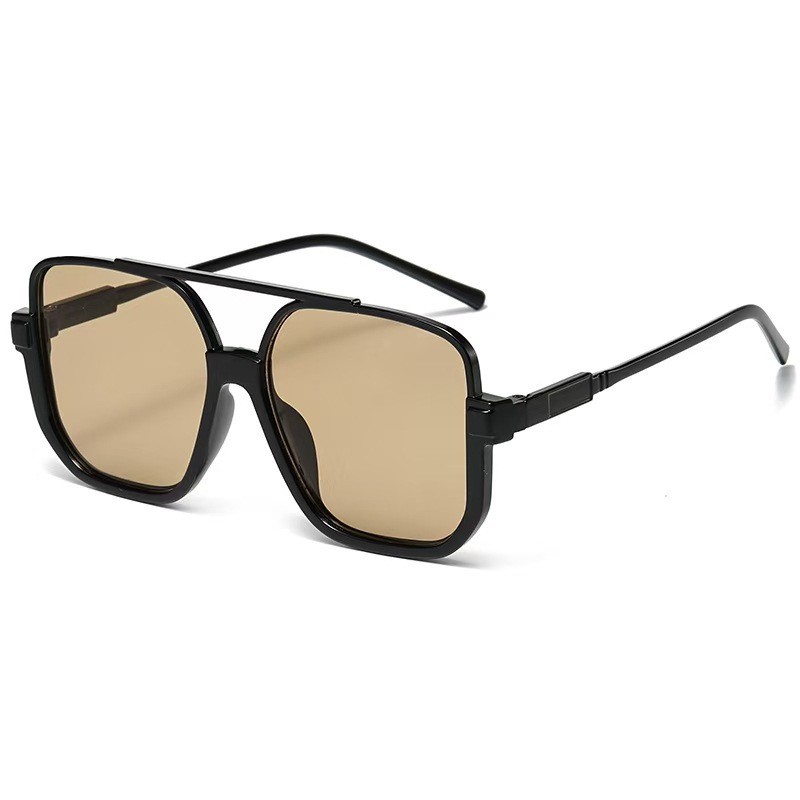 Cross-Border New Half-Frame Multi-Color Aviator Sunglasses Retro Unisex Internet Celebrity Street Style Trendy Slimming Uv Protection Sunglasses