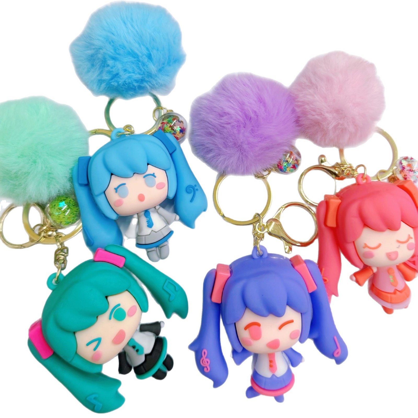 Hatsune Miku Anime Trendy Toy Figurines Direct from Manufacturer Wholesale Comic Convention Merchandise Game Keychain Gifts