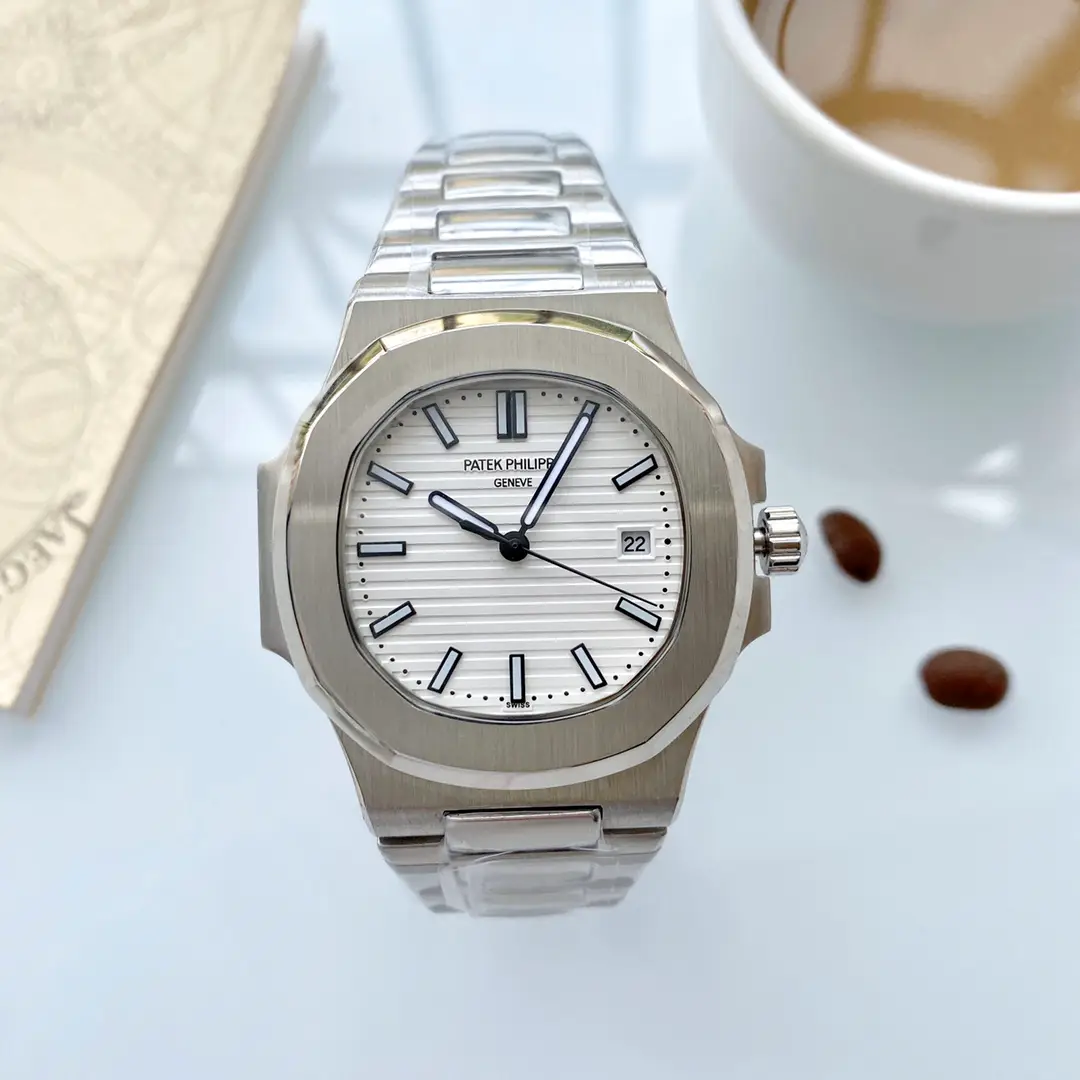 【Special Offer】Men's Watch, Luminous Watch, Birthday Gift, Nautilus Style Sports Watch, Patek Philippe Inspired Mechanical Watch, Men's Calendar Watch, Stainless Steel Band, Waterproof Watch, Men's Wristwatch, Patek Philippe Nautilus Homage, Steel Band Sports Mechanical Watch
