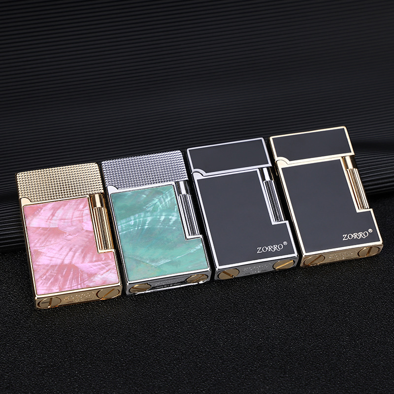 ZORRO Zorro Kerosene Lighter Side Sliding Lighter Resin Color Shell Personality Creative Factory Wholesale Z612 Shell