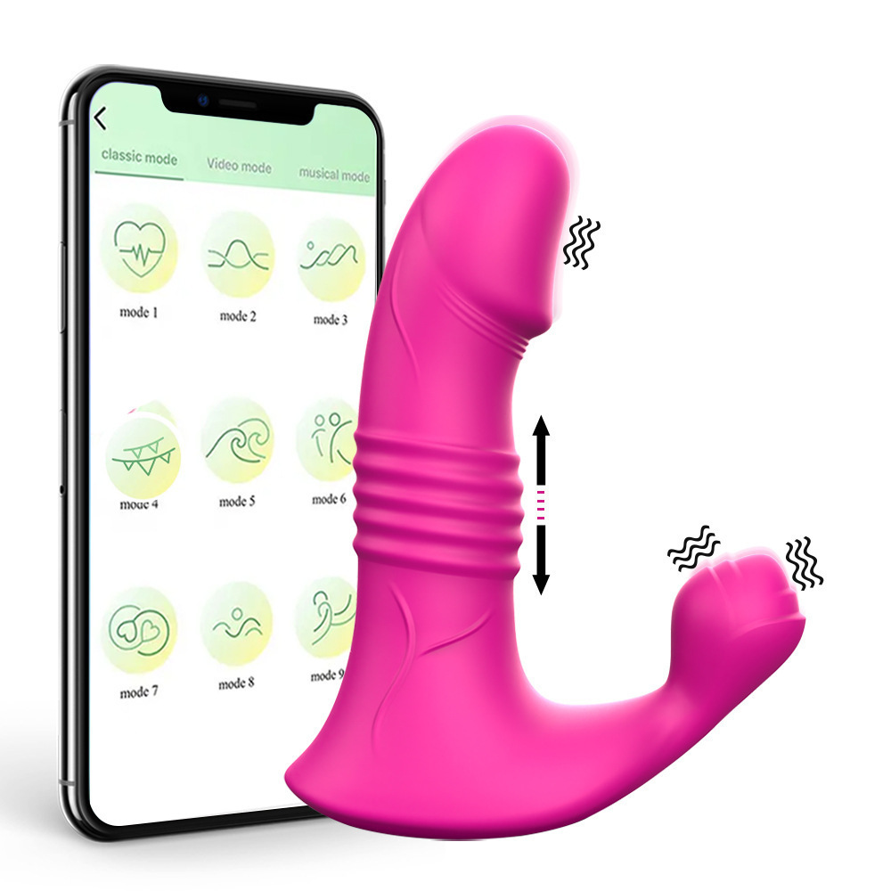Bud retractable anal plug APP wireless remote control imitation penis posterior vibrator vaginal masturbation sex toy manufacturers batch