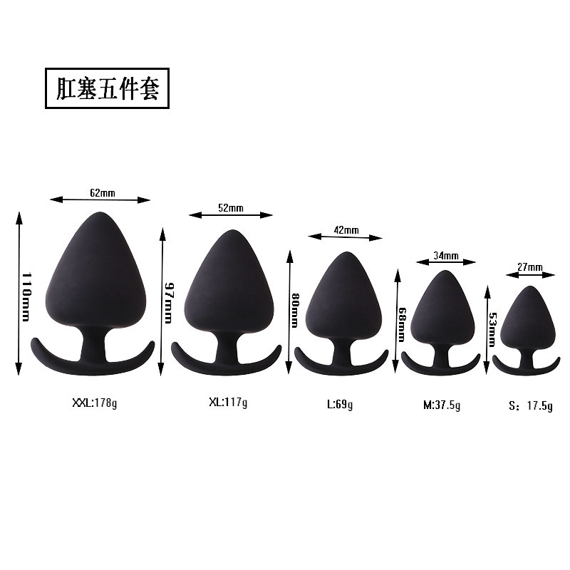 Thunderbolt Girl Anal Plug for Men and Women, Anal Plug for Backcourt Masturbation, Five-Piece Set of Sexy Adult Products, Wholesale and Dropshipping