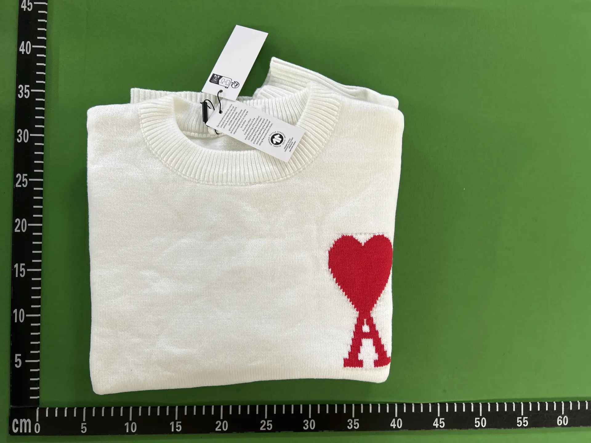 AMI Paris Ami de Coeur Sweater White