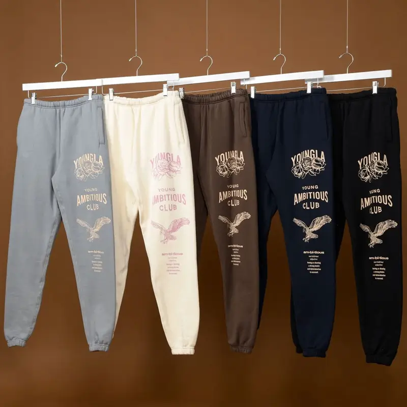 YOUNGLA Men's Sweatpants American Style Athletic Casual Pants Gym Running Bodybuilding Training Pants