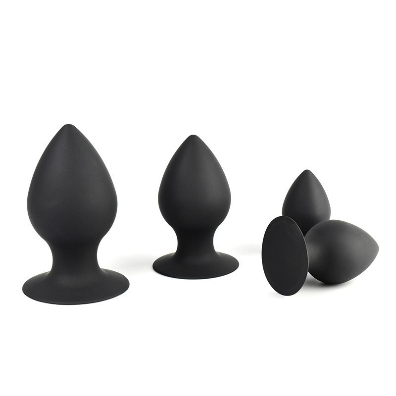 Flower Bud anal plug series silicone large suction cup back court stimulation anal massager adult sex toys wholesale delivery