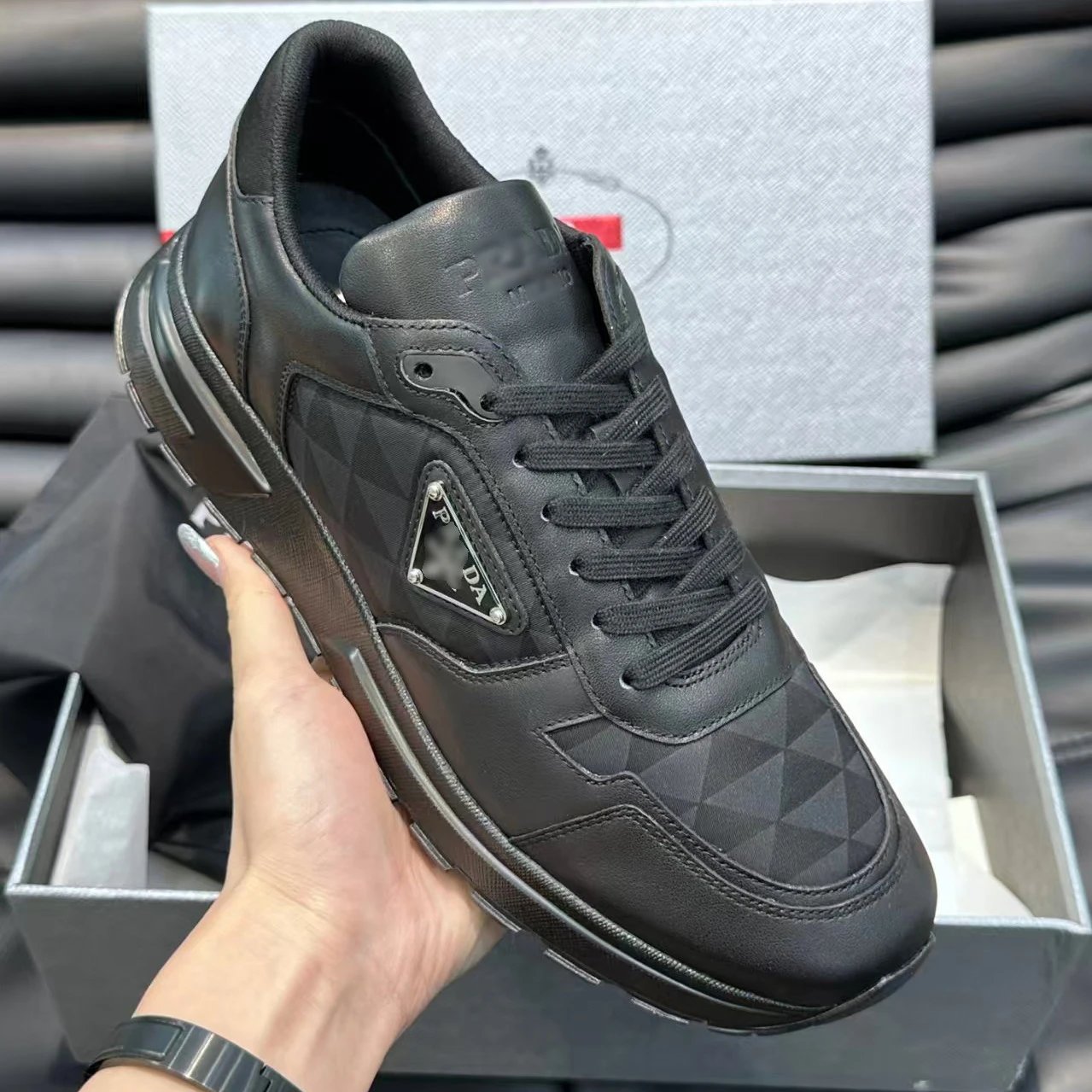 Prada Leather Sneakers