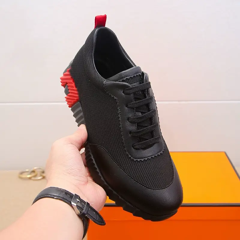 European Style Sports Casual Shoes for Men, Genuine Leather, Breathable Fabric, Lace-Up, Light Luxury, European and American Fashion, 2025 Spring and Autumn